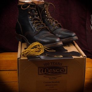 Wesco Axe Breaker x Standard & Strange Boots.